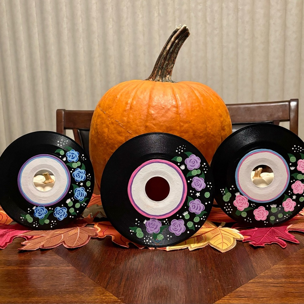 Painted Vinyl Records! Hand Made